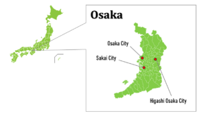 Osaka map