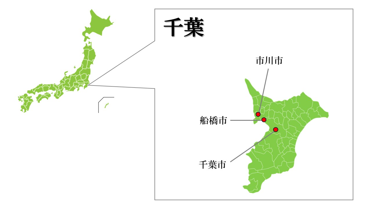 千葉主要都市マップ