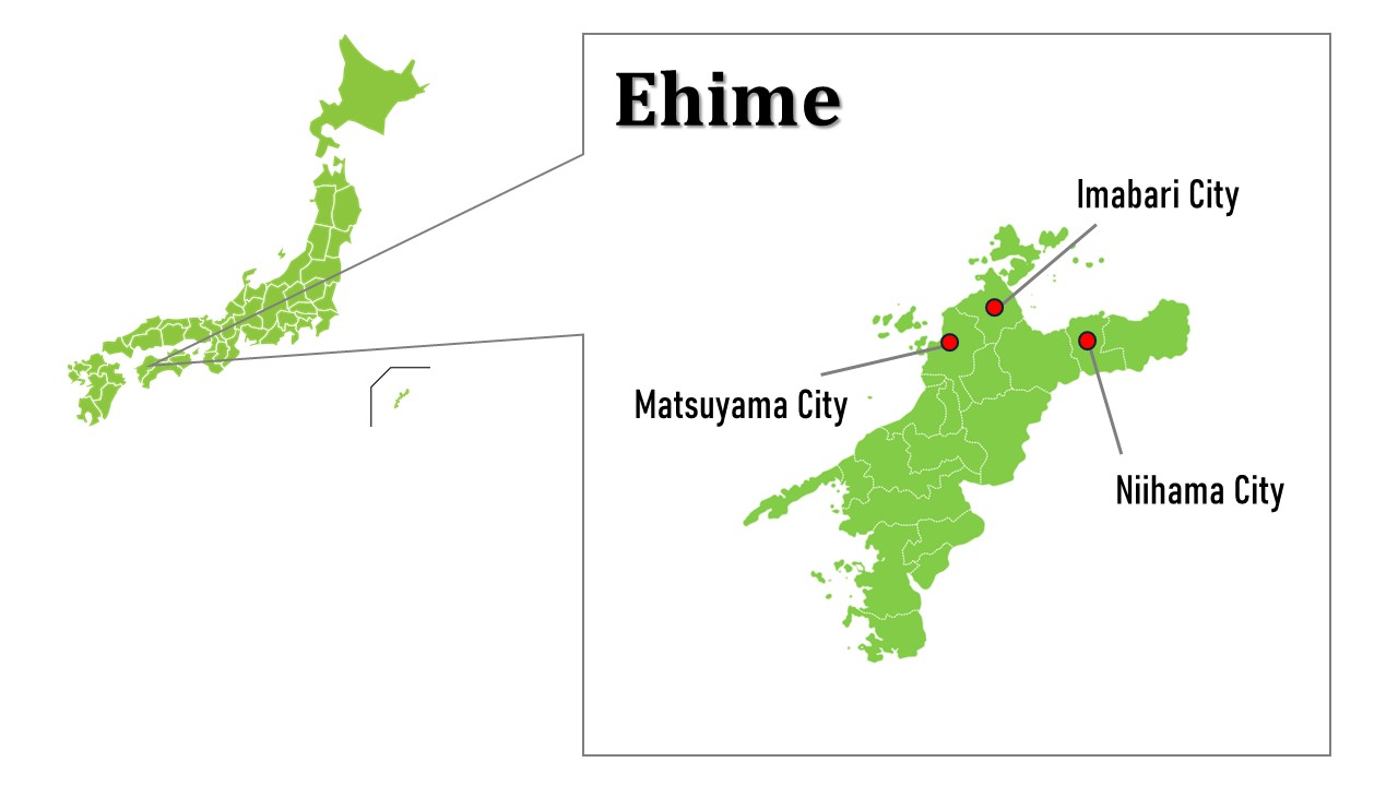 Ehime map