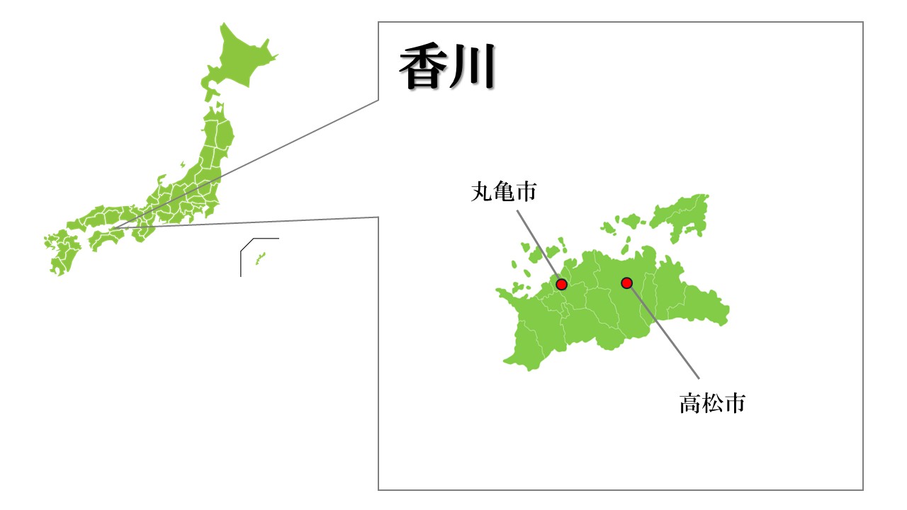 香川主要都市マップ