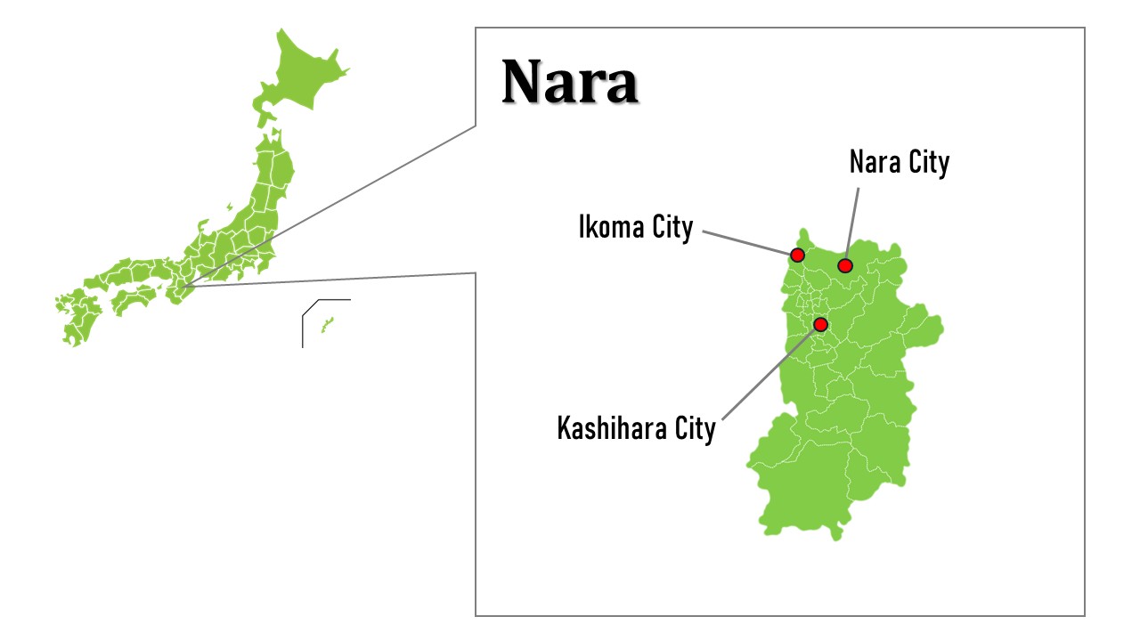 Nara Prefecture Map