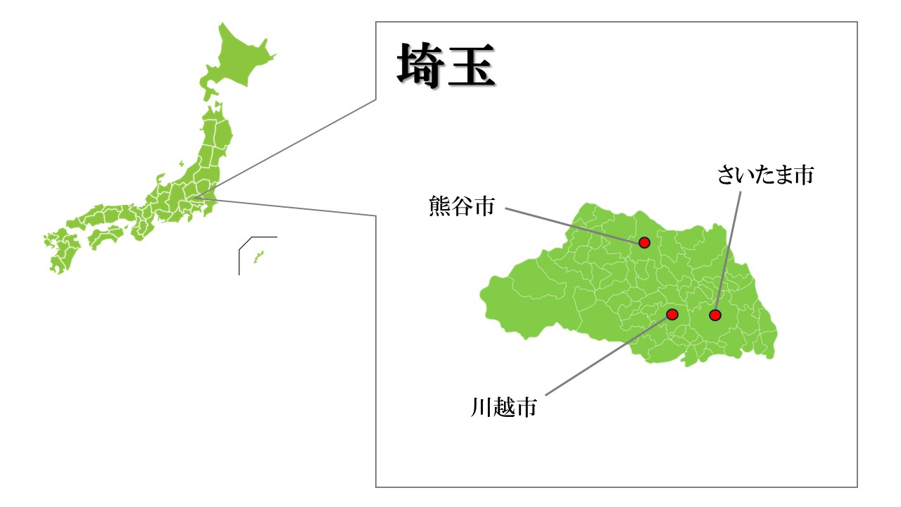 埼玉主要都市マップ