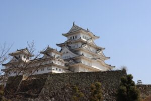 姫路城。白鷺城とも呼ばれる、日本を代表する世界遺産の名城。